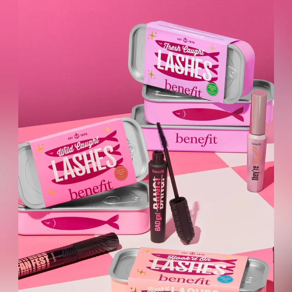 Benefit Wild Caught Lashes Mascara Duo Fan Fest BADgal BANG Full Size NWT